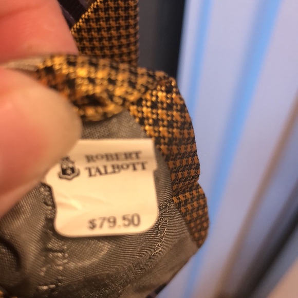 Robert Talbott gold/blue tie - Picture 6 of 8